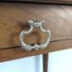 Napoleon III style writing table in oak, turned legs
