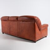 Mid-century leather sofa from the 1960s, Italy