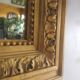Gold wood mirror