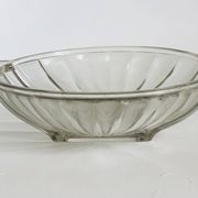 Art Deco pressed moulded glass bowl made in France