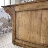Two-sided central island counter in pine 220cm