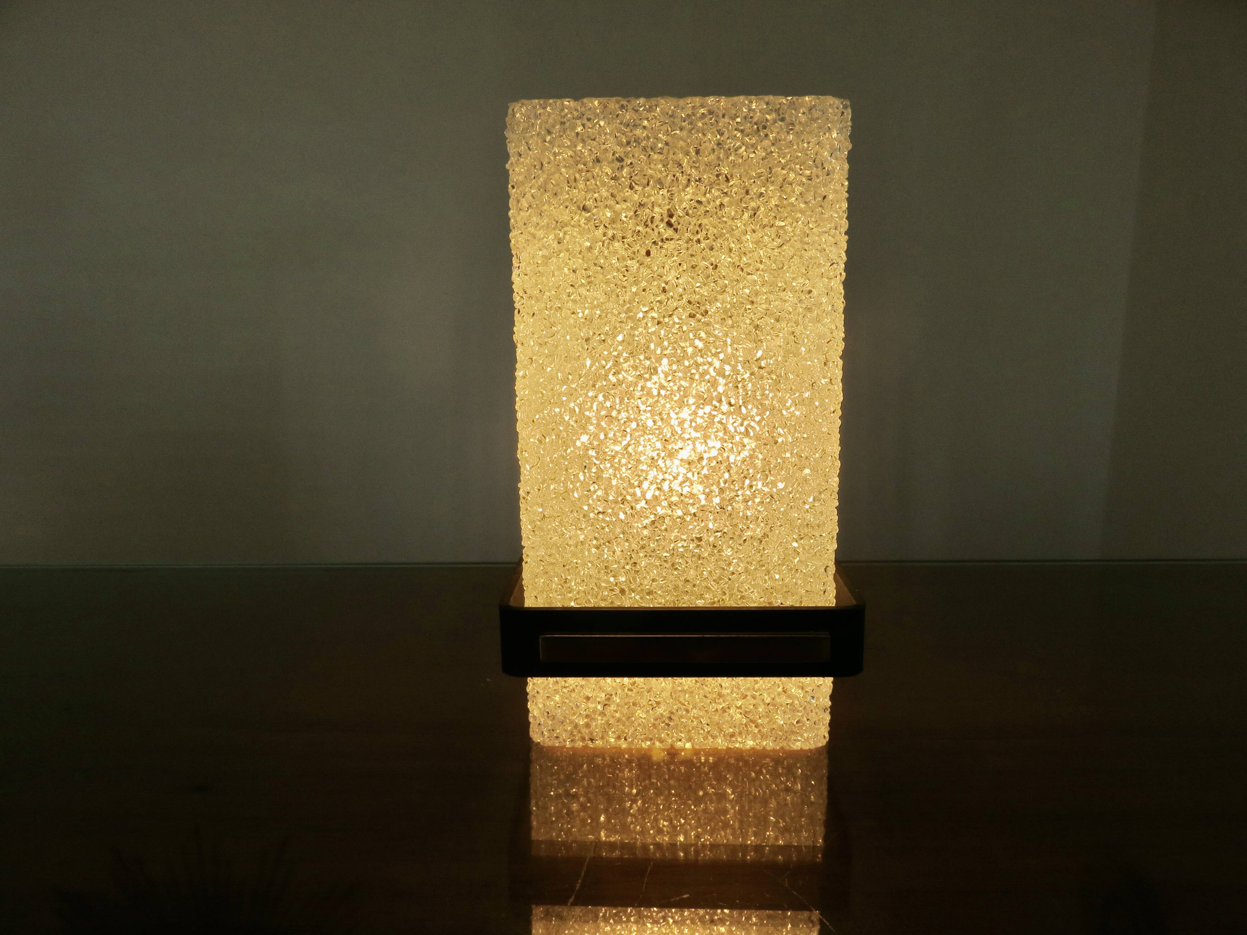 Pair of Arlus wall lights in perspex, gilded brass and lacquered metal, 1960s