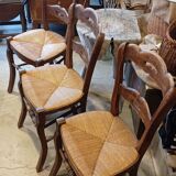 3 chaise bistrot anciennes