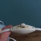 Opaline glass floor lamp