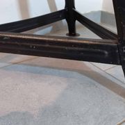 Tabouret métal & bois dans le style de Rowac années 1950/60. industriel