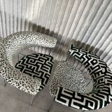 Pair of “Meander Gamma” Chairs by Rudolf Wolf — Newly Upholstered