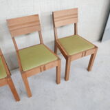 Set of six  art deco dining chairs