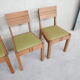 Set of six  art deco dining chairs