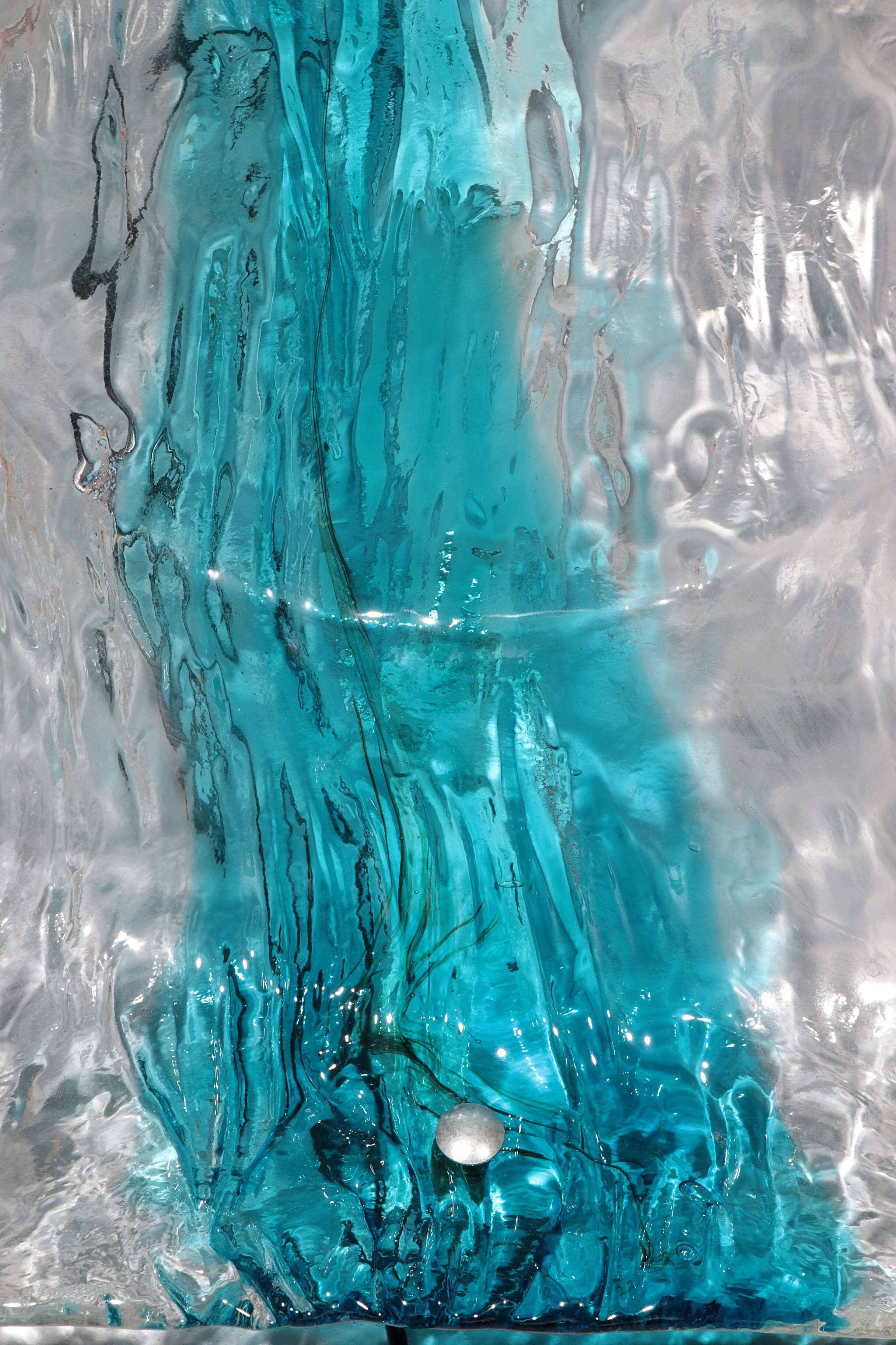 Murano flush mount sconce by Toni Zuccheri for Venini, 5 pieces