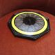 Hb Quimper octagonal plate of dominant colors black and yellow