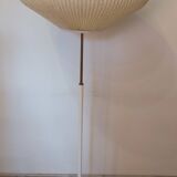 Floor lamp with a Rispal style lampshade