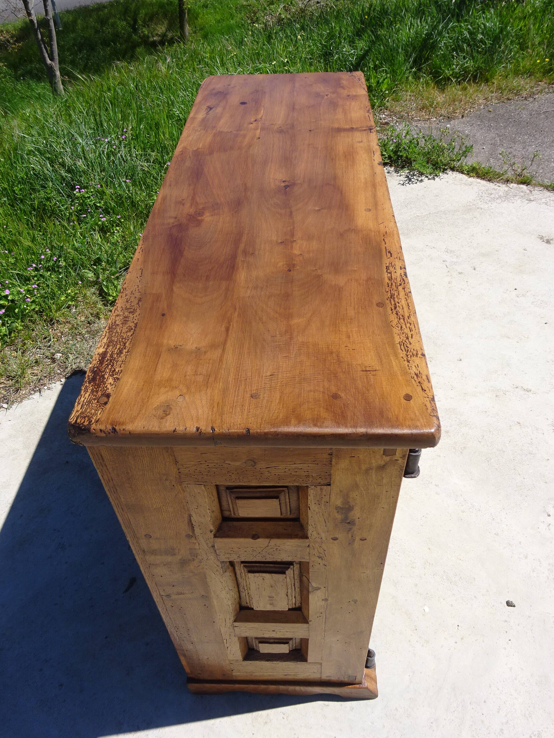 Shallow old Tuscan buffet