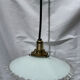 Vintage white opaline suspension lampshade