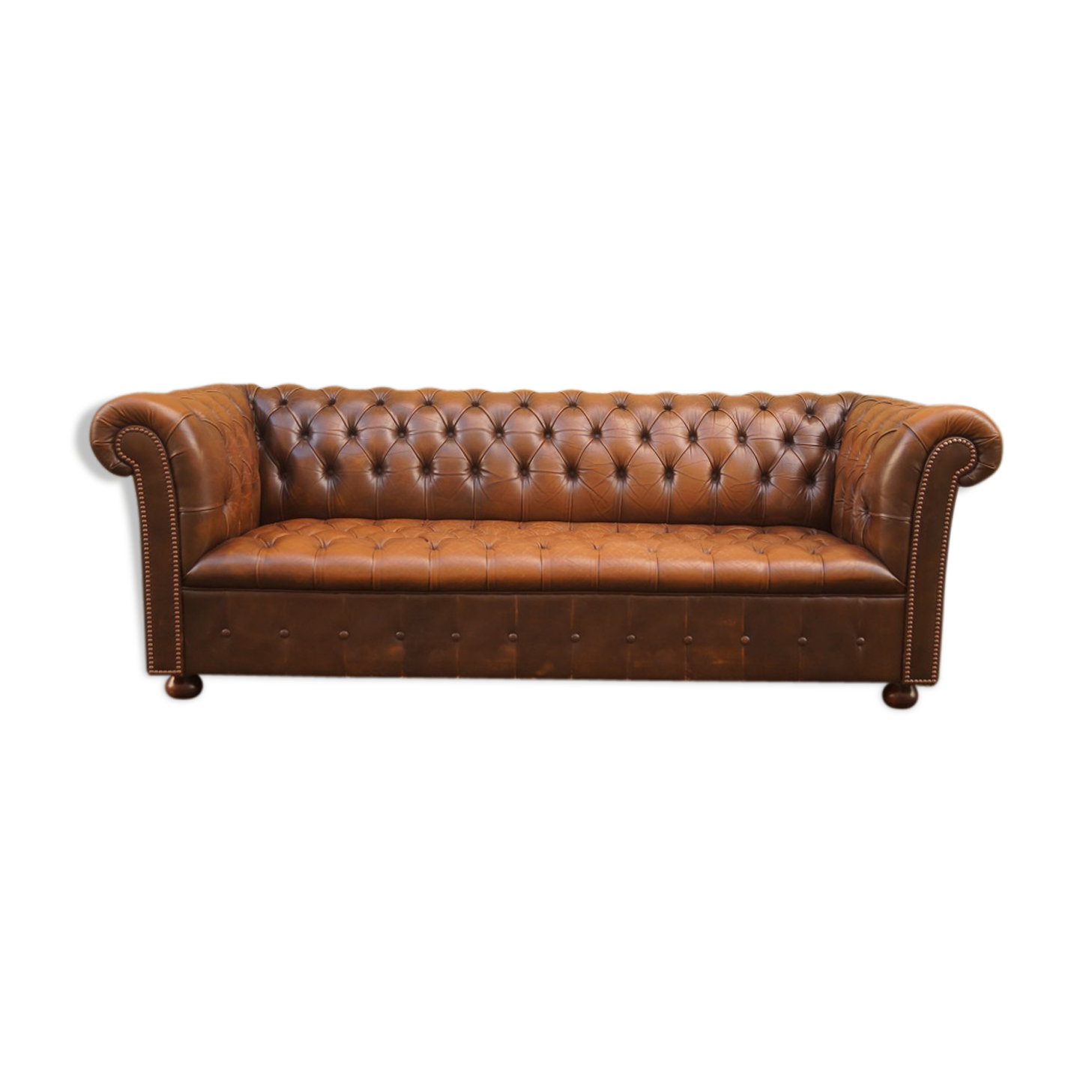 Chesterfield leather sofa