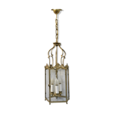 Lantern 3 lights bronze and brass