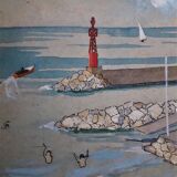 Plage et port de plaisance les lecques