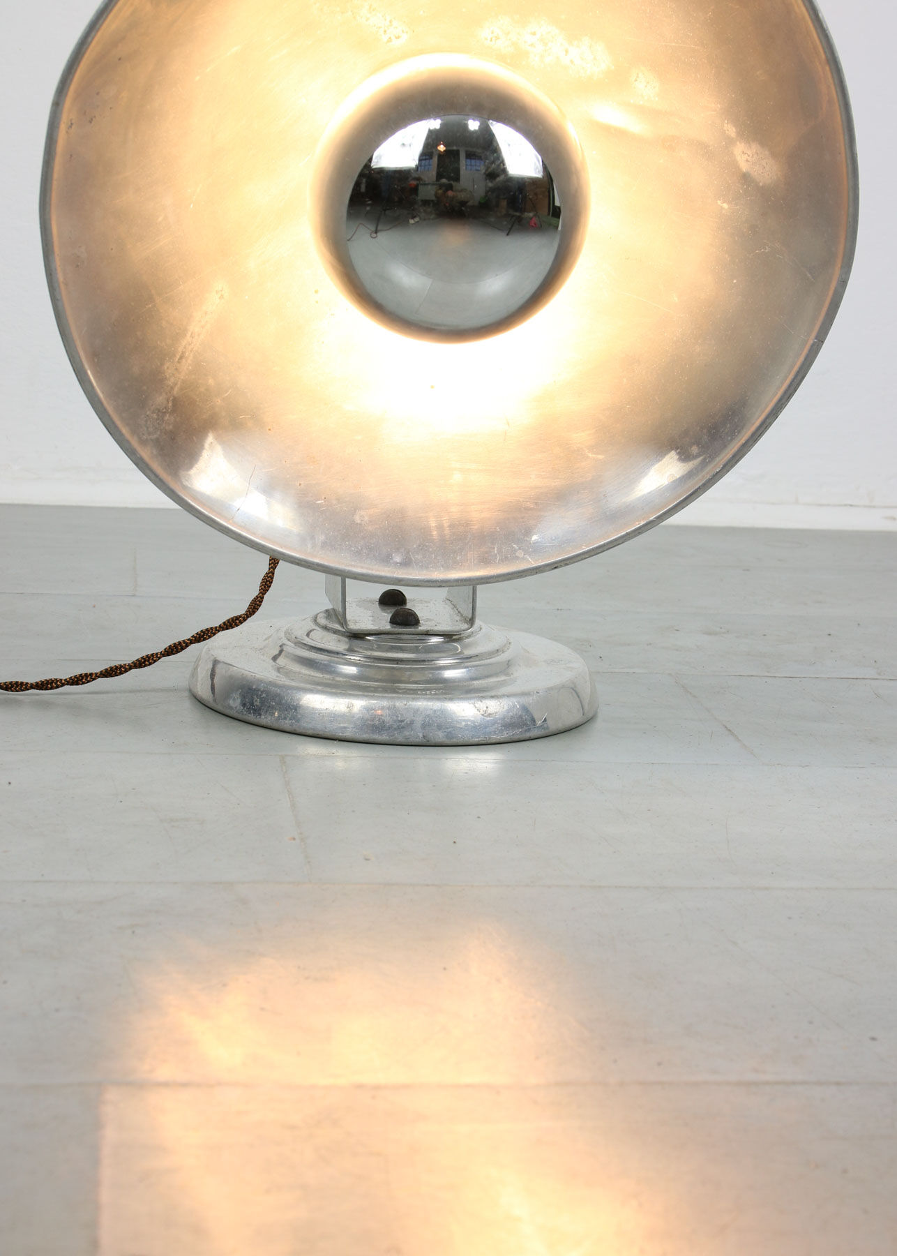 Mid-century Aluminium Adjustable Table Lamp, 50s
