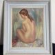 Tableau Albert Genta, femme nue de dos, XXème siècle