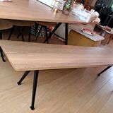 Hay - Pyramid table and bench + 3 Result chairs