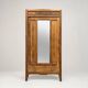 Art Deco bonnetière wardrobe from Paris in raw and solid oak.