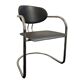 Vintage Bauhaus leather chair, Italy 1970