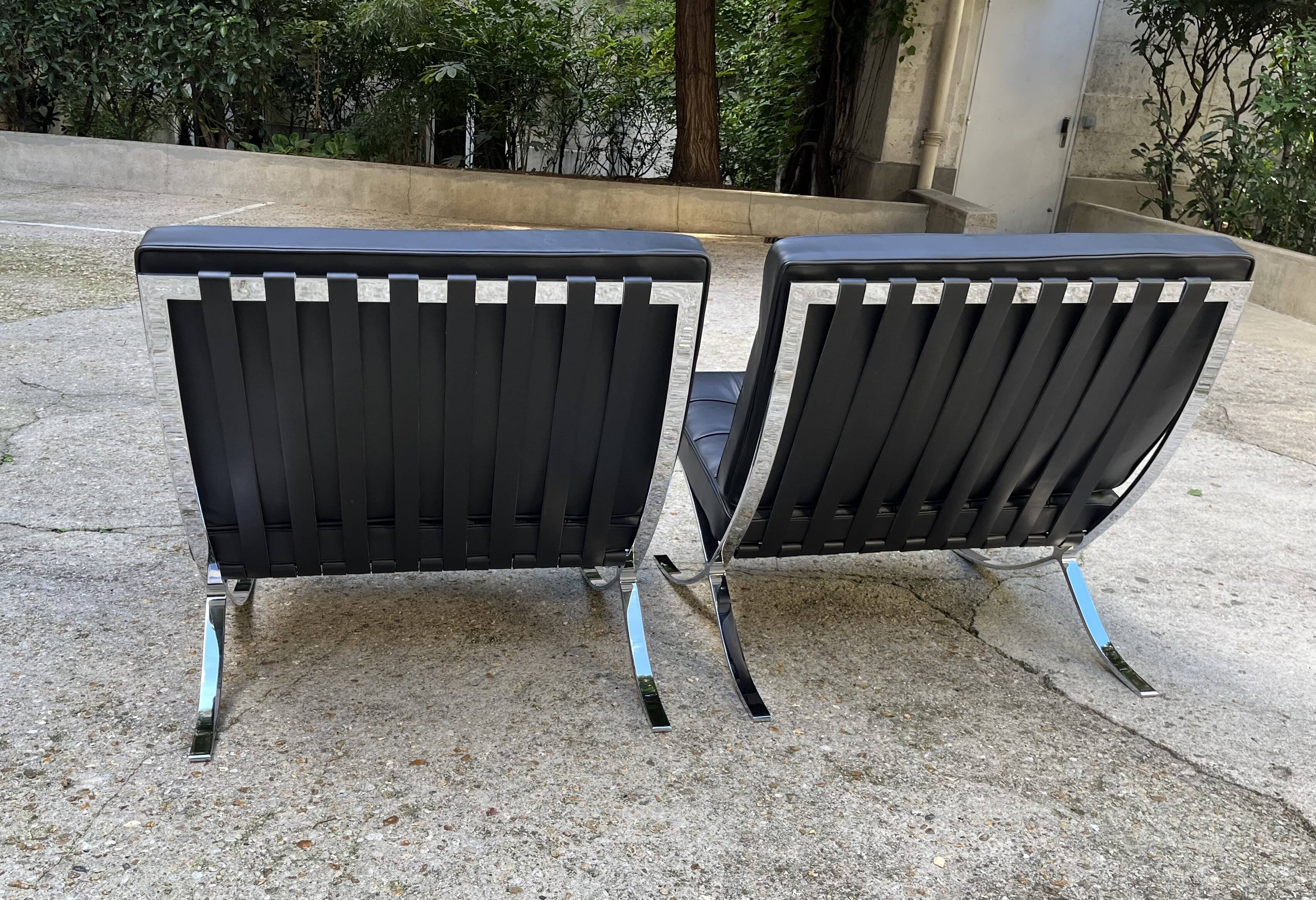 Fauteuil Barcelona Mies van der Rohe pour Knoll