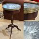 Mahogany gueridon with marble top from the 1950s.
