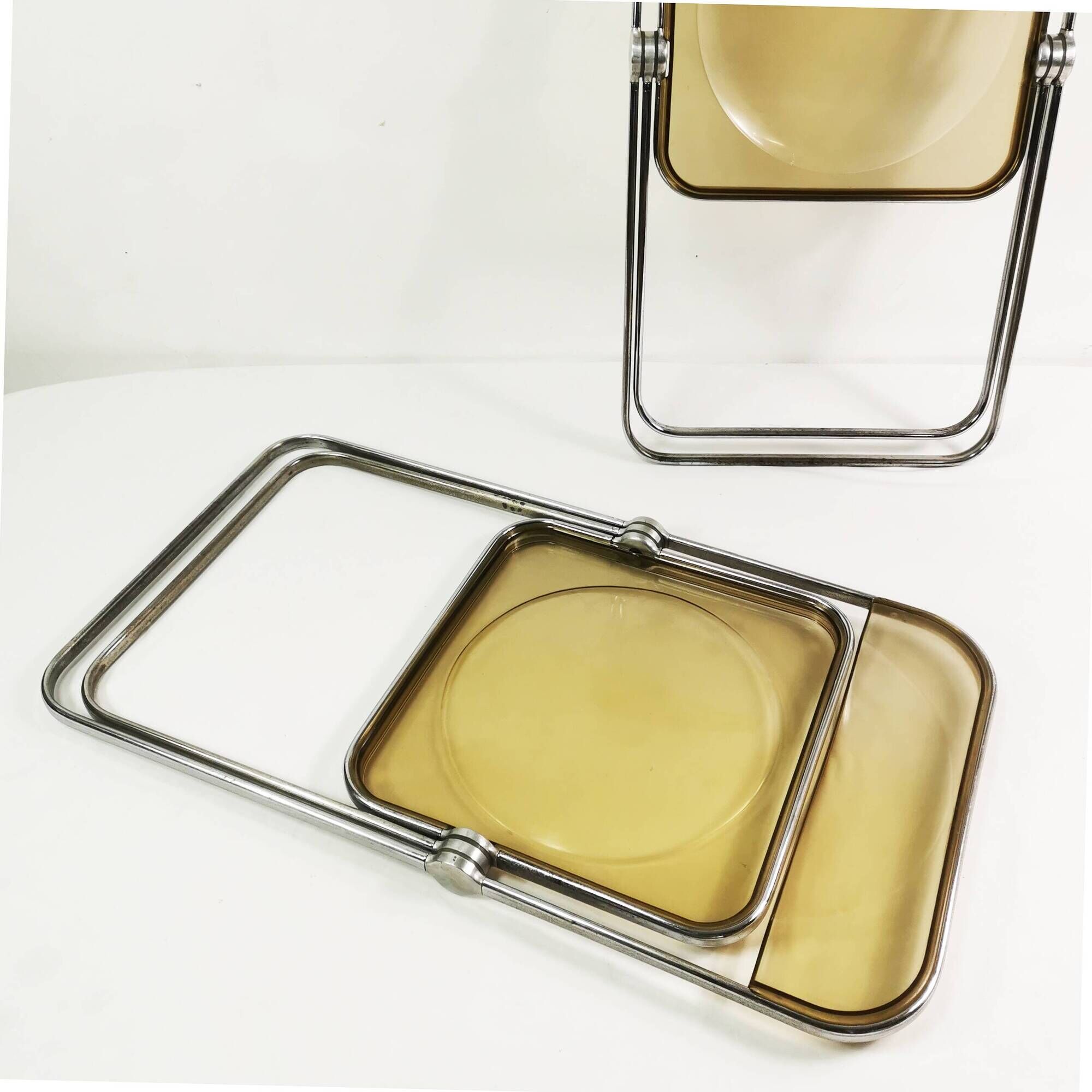 Pair of Plia chairs, Anonima Castelli, designed by Giancarlo Piretti, Italy