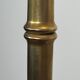 Pair of parquet floor lamps in faux-bamboo style in bronze and brass by Jacques Adnet.