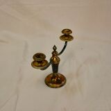 Candélabre Art Déco en bronze jaspé, XXe siècle