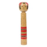 Large Kokeshi Doll XL Size Hand Painted Wood Japan Showa 48cm