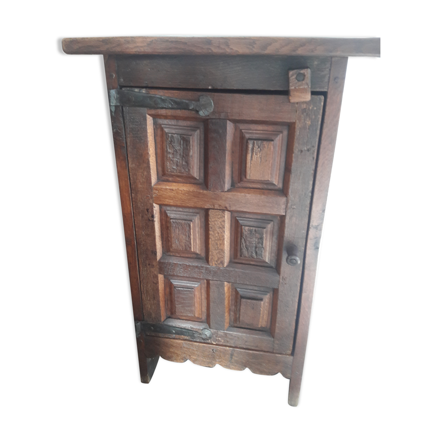 Rustic entrance furniture a carved door solid oak style with fitting