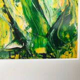 L. MITCHELS, active 20th century. Composition, 1971. Acrylic on paper.