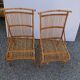 Pair of rattan chairs