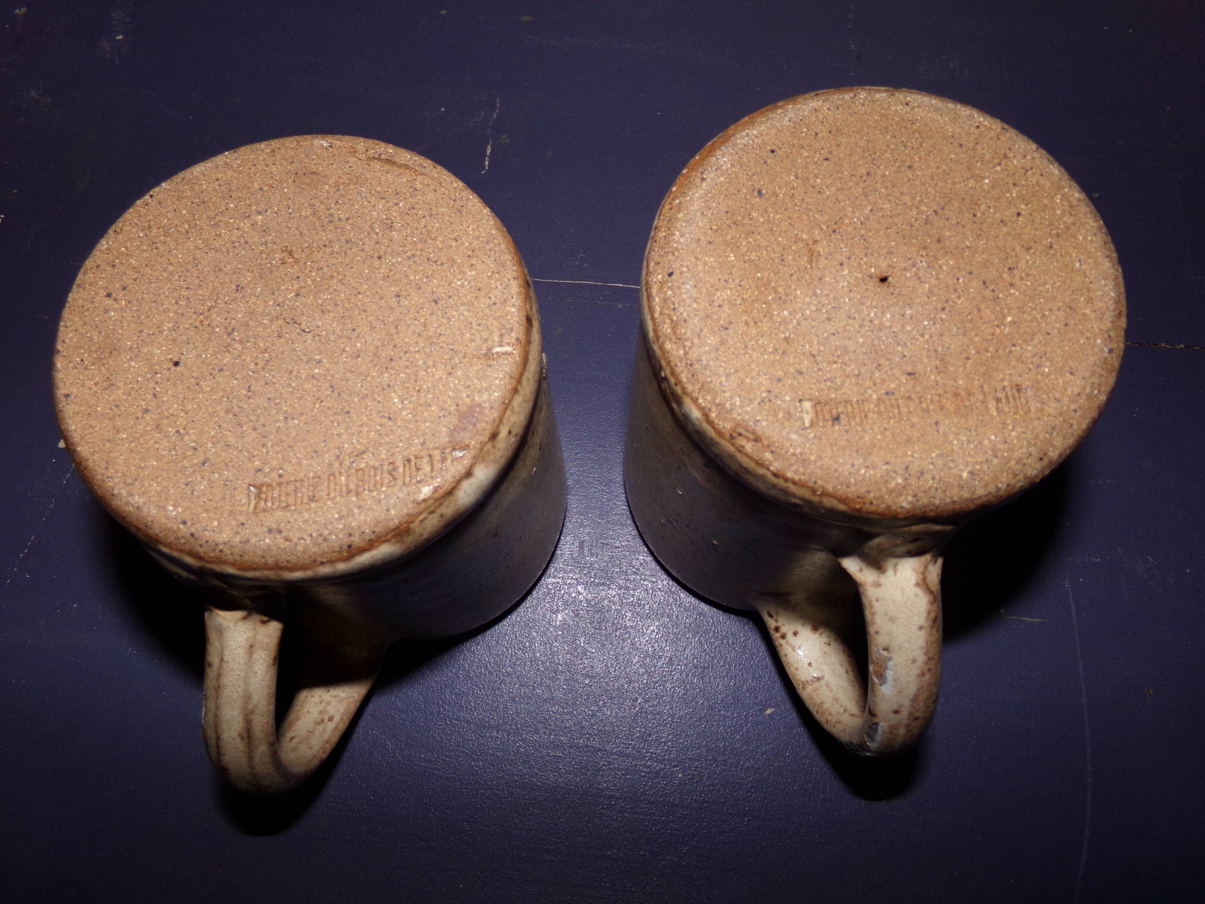 2 chopes en grès de la Poterie du Bois de Laud
