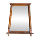 Henri II mirror in solid oak 67x97cm from the 19th century
