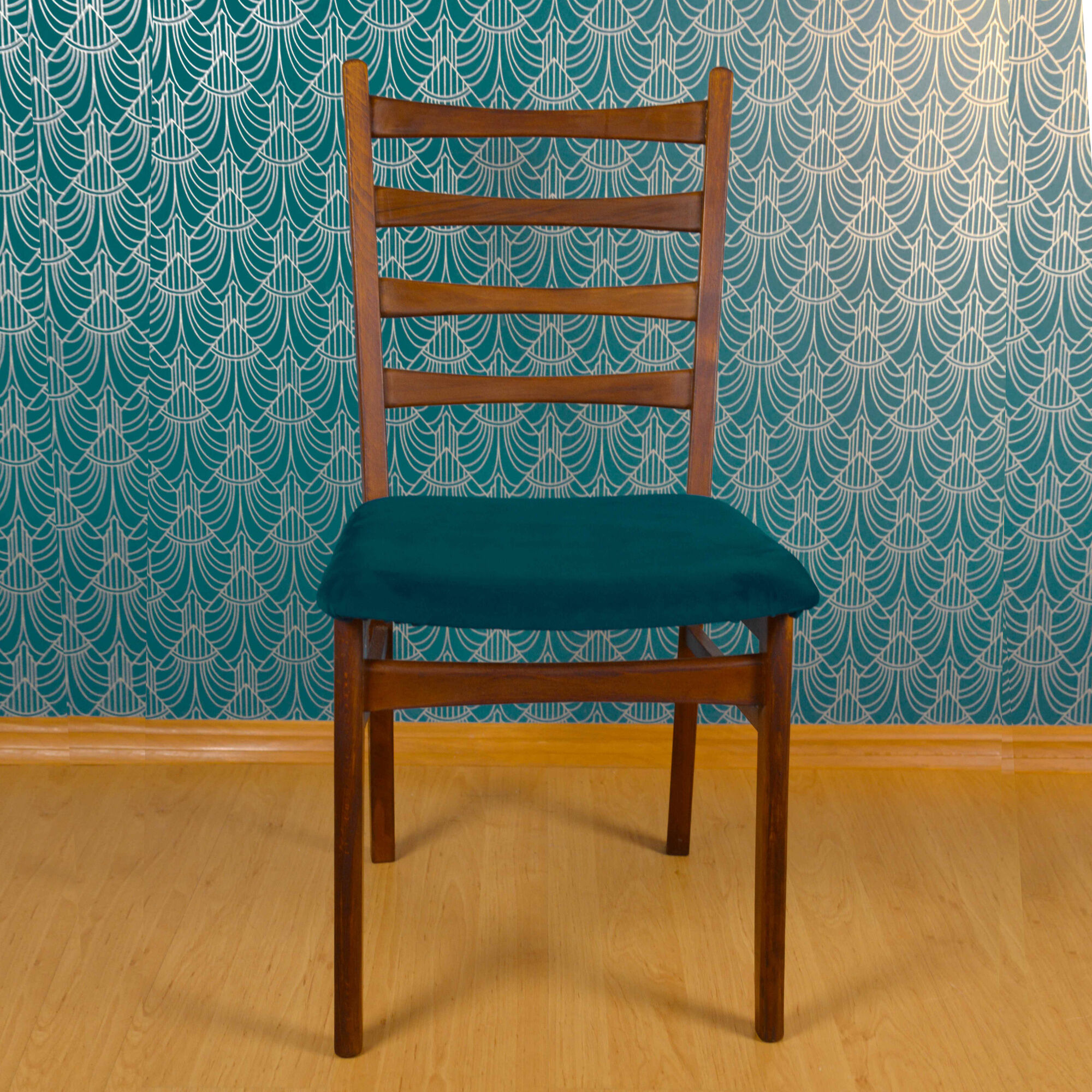 1960s modernist teak chair Lübke, Germany