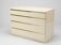 Ivory lacquered furniture and brass in the style of Eric Maville.