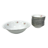 Porcelain set from the Wałbrzych Porcelain Factory - 13 pieces, floral deco