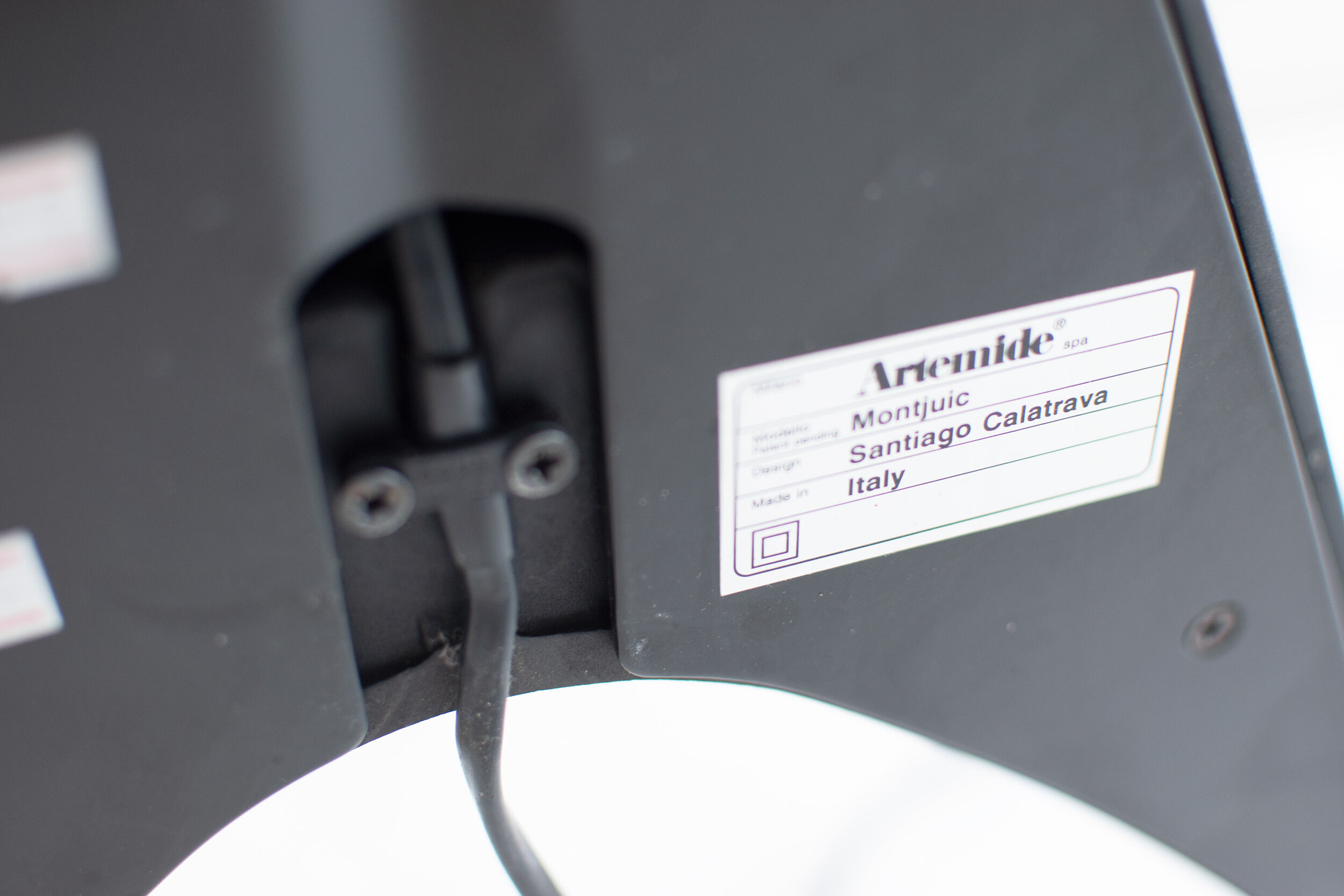"Montjuic" design lamppost, Santiago Calatrava, Artemide edition