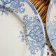 Set of 4 large flat plates iron earth k-g luneville model "mauresque" 1890