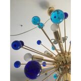 Lustre italien en verre de Murano