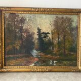 Signed landscape from the beginning of the 20th century