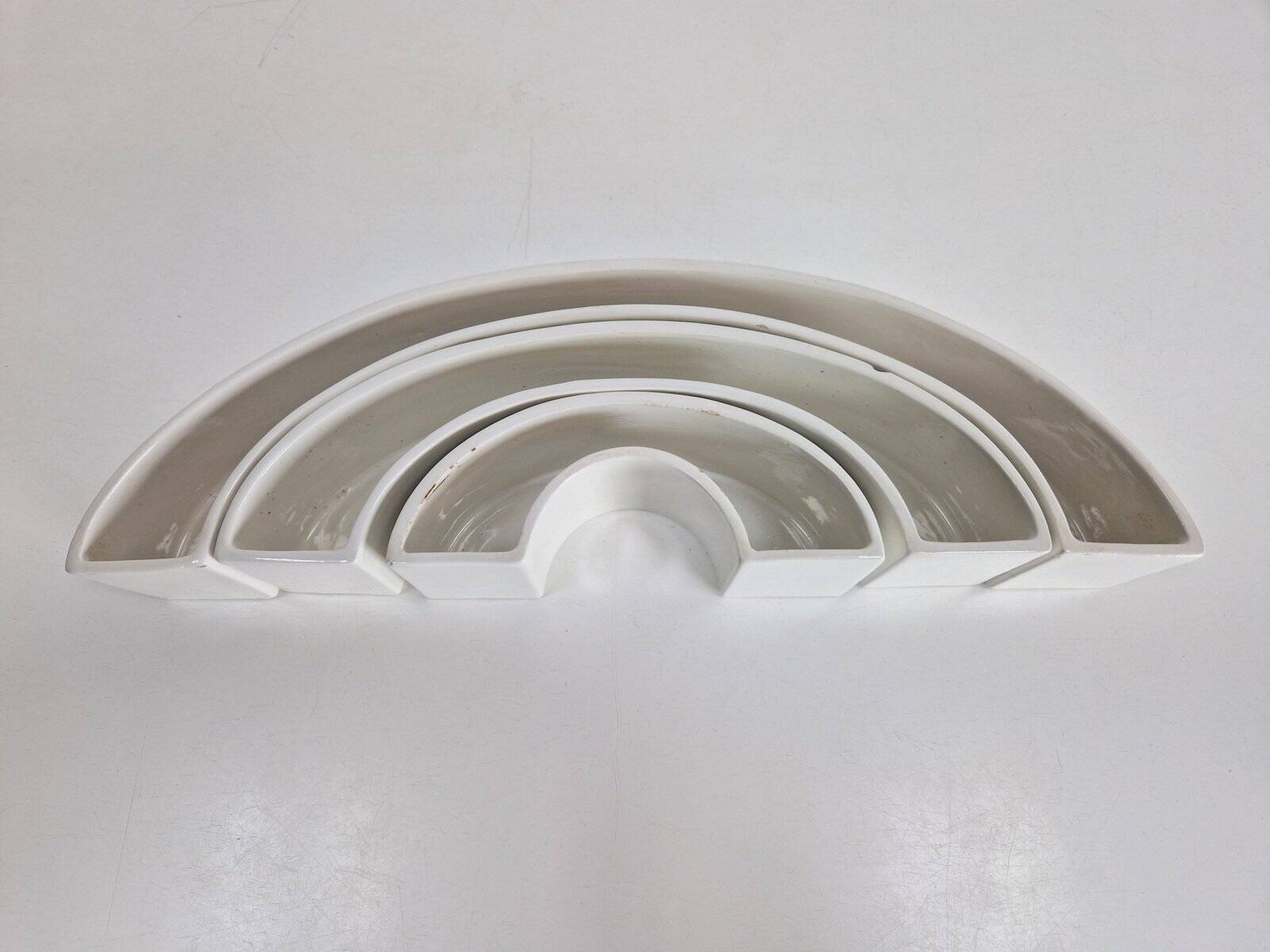 Tremiti Tondo Bowls in Ceramic by Angelo Mangiarotti for Danese Milano, 1964, Set of 3