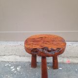 Brutalist style tripod stool