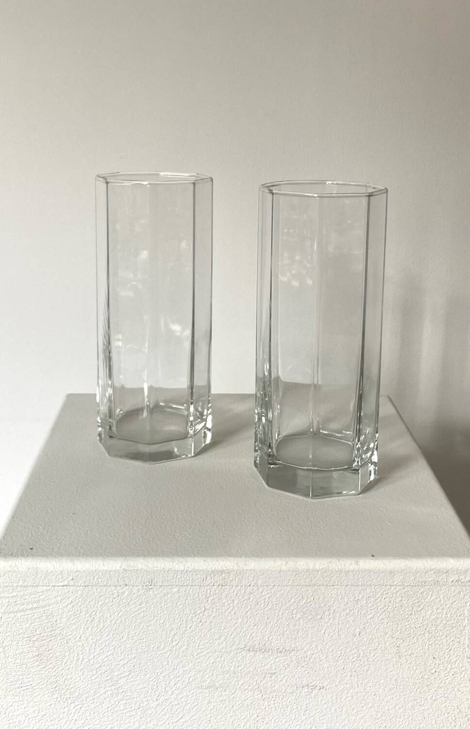 Pair of glass vase