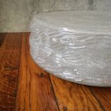 Large 2-light ceiling light with cut glass