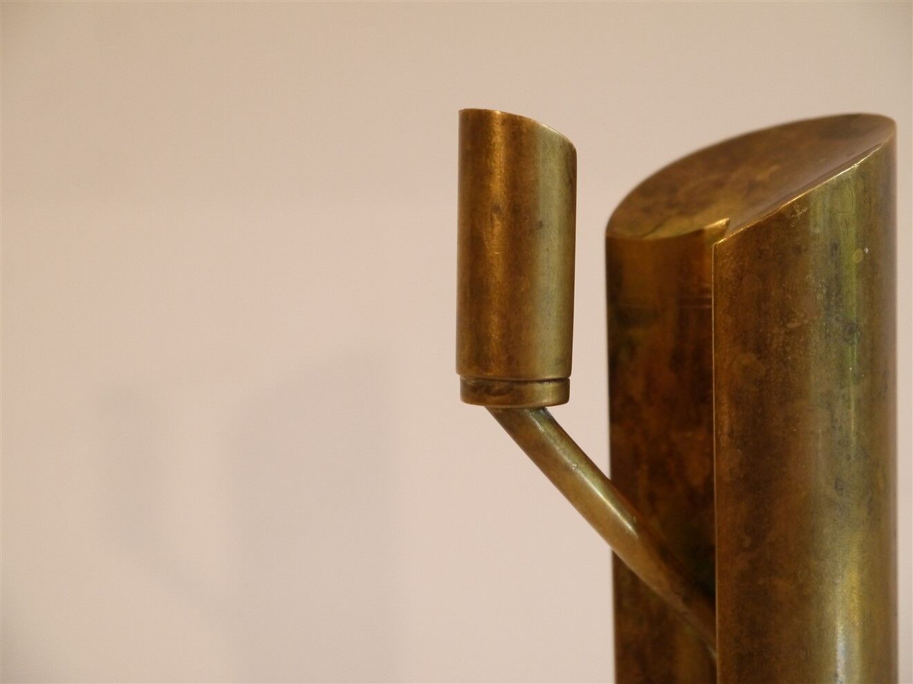Brass candle holder by Pierre Forsell for Skultuna 1960