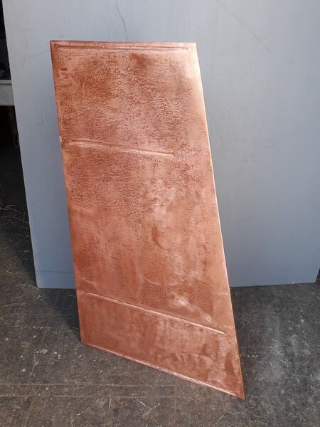 Column sheath harness in modernist copper ep 1950/60