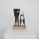 Abstract metal sculpture by unidentified artist, Sweden, 1967